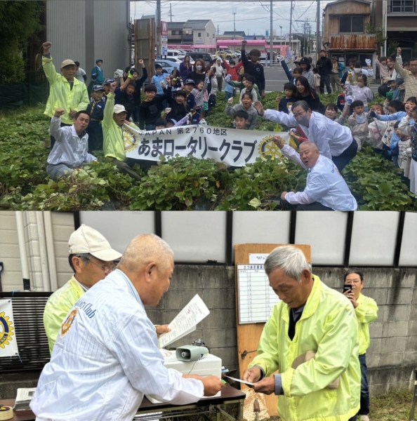 第12回大治ちびっこ農園収穫祭(サツマイモ芋堀り大会)