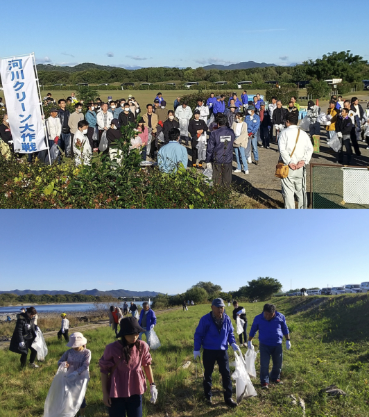 川と海のクリーン大作戦に参加しました