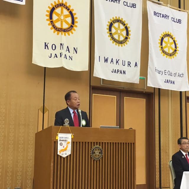 ガバナー公式訪問　小牧RC　田中犬山RC会長.jpg