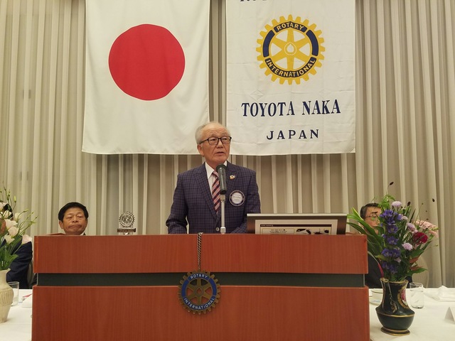 ガバナー公式訪問　豊田中RC　豊田東河合会長.JPG